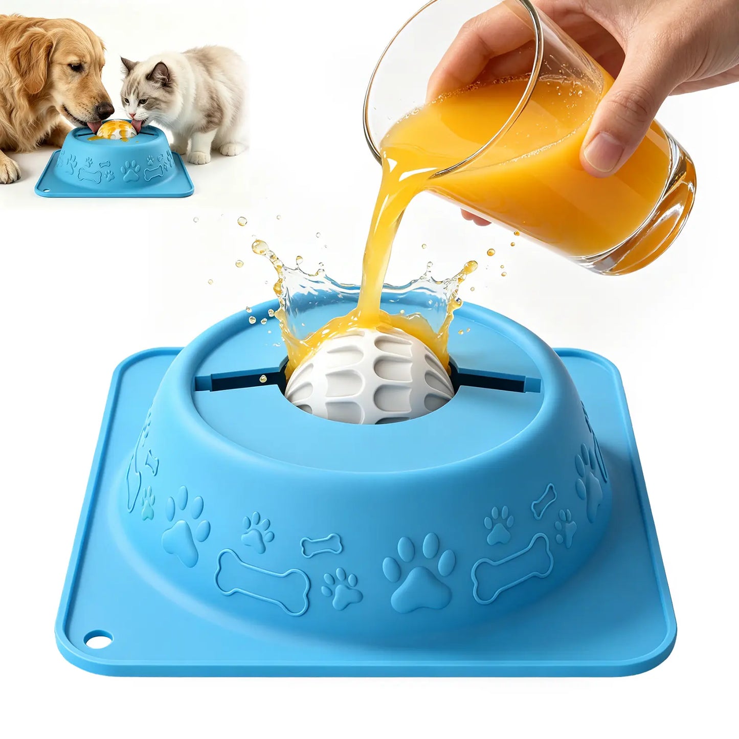 Dog & Cat Lick Bowl for Wet Treats