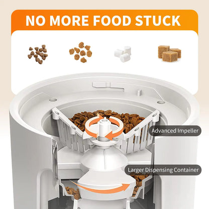 4-Liter Automatic Pet Feeder with Smart Wifi App Control; Cat and Dog Feeder
