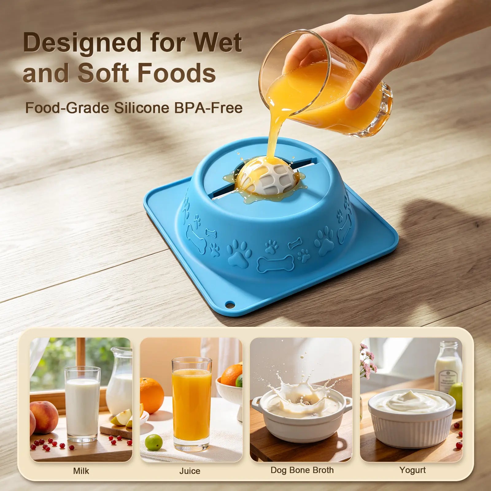 Dog & Cat Lick Bowl for Wet Treats