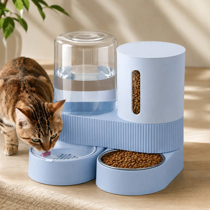 Kacoomi 2 Pack Gravity Pet Feeder and Water Dispenser 