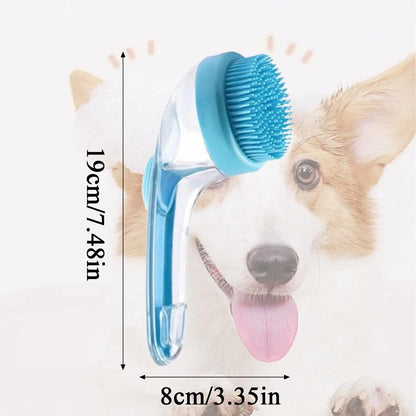 Adjustable Pet Grooming Massage Bath Brush - 