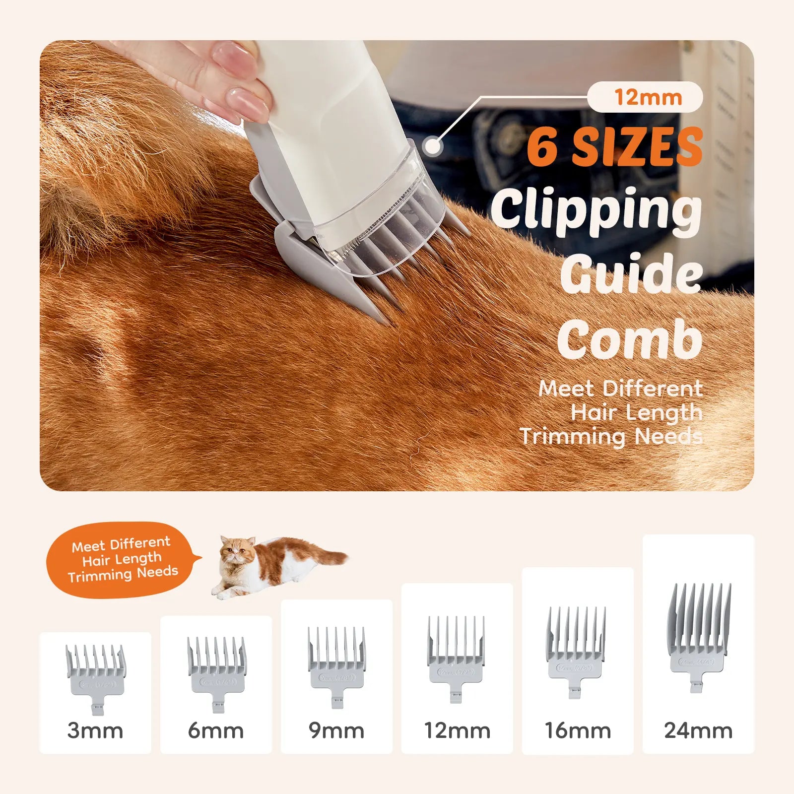 Pet Grooming Vacuum Kit with Cordless Low Noise Dog Clippers